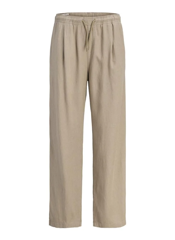 JACK & JONES  Bill Andros Linen Blend Jogger Pants for Men | Best Price UAE